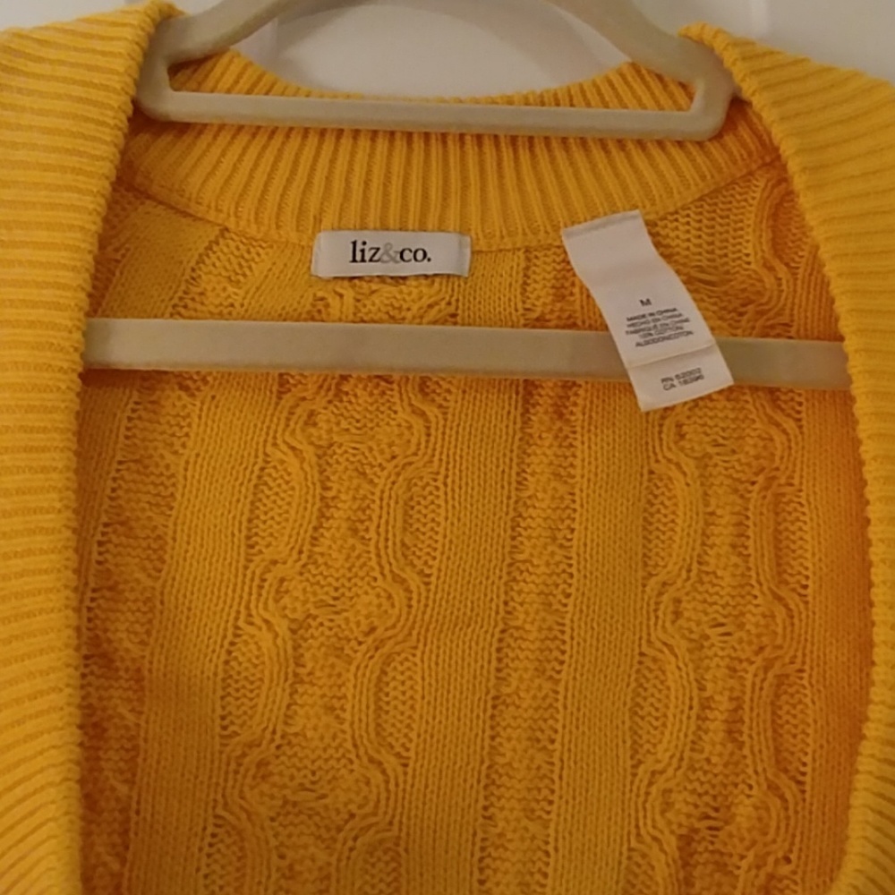 Liz & Co. Cable Knit Sweater - Picture 2 of 5